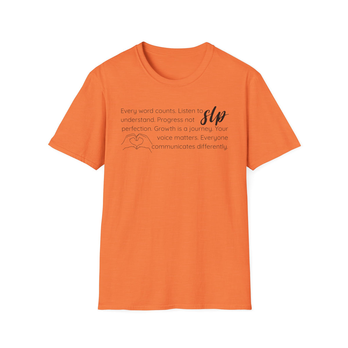 SLP t-shirt Growth.Progress.Communication.