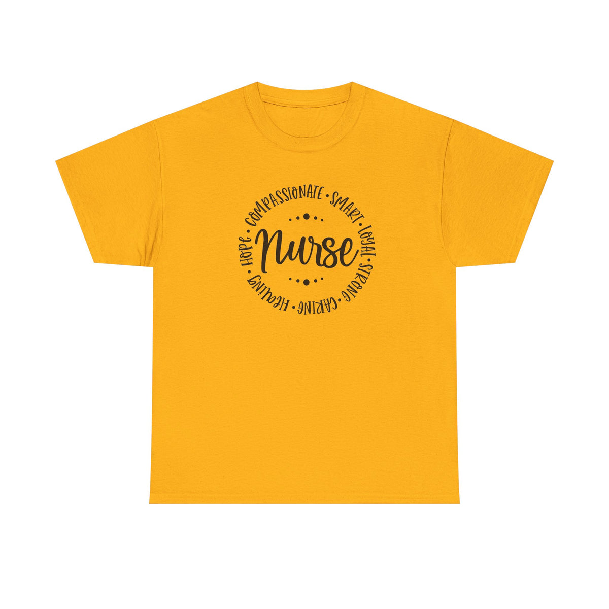 Nurse Circle Words T‑Shirt — Compassionate, Smart, Caring Nurse Tee