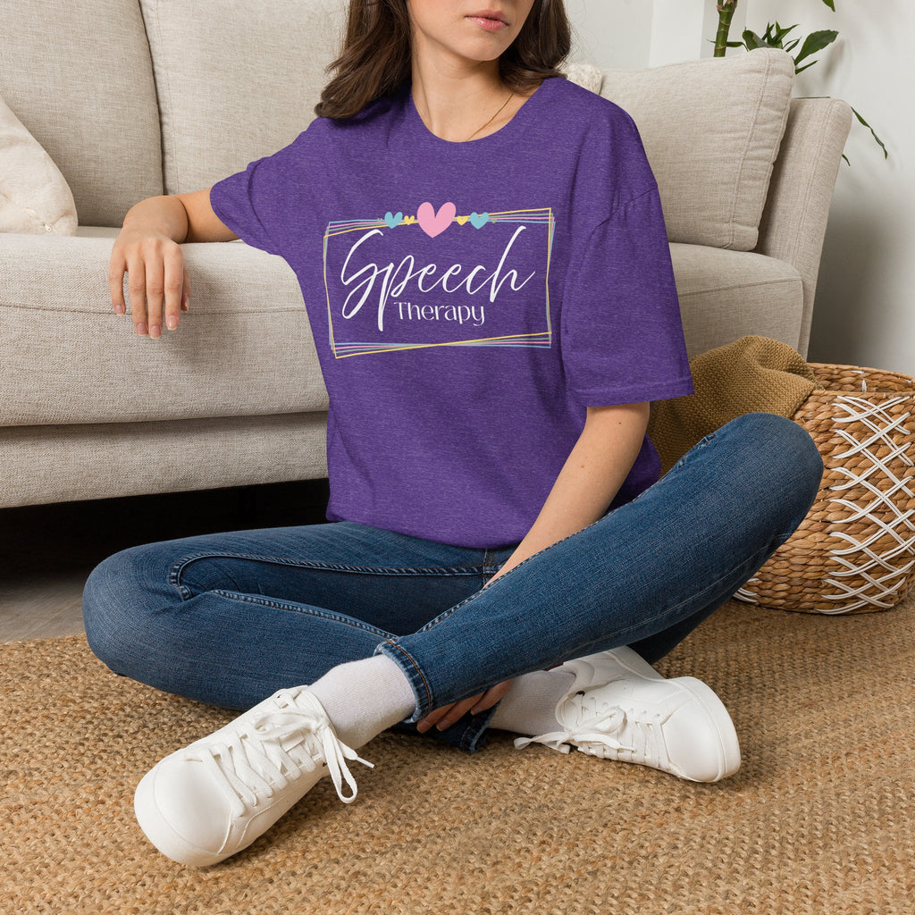 Speech Therapy Heart Frame T-Shirt 2
