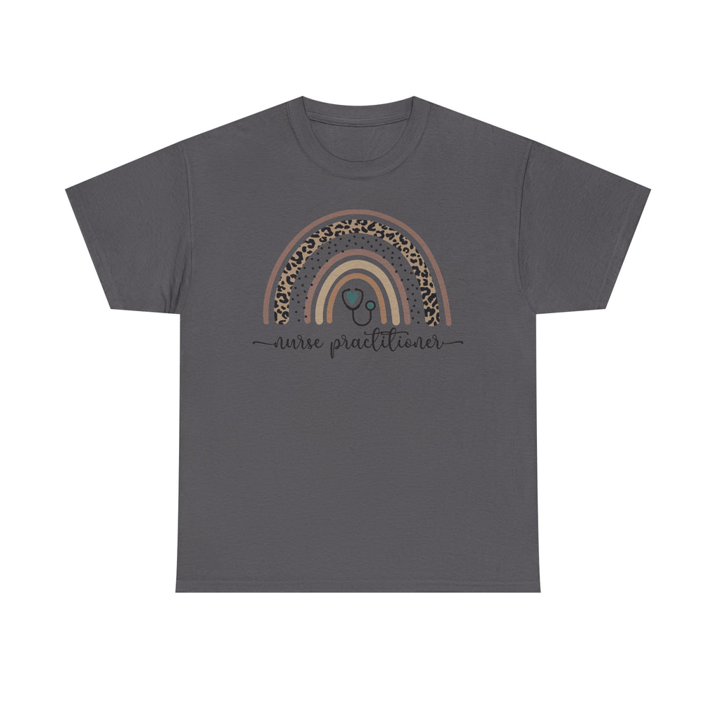 Nurse Practitioner Rainbow T-Shirt — Boho Stethoscope Tee for Nurses