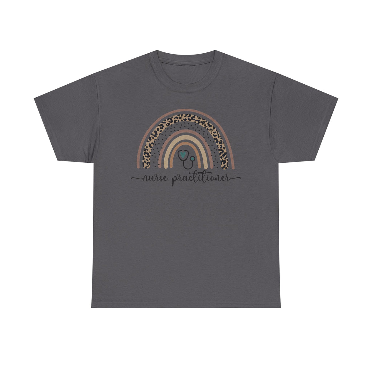 Nurse Practitioner Rainbow T-Shirt — Boho Stethoscope Tee for Nurses