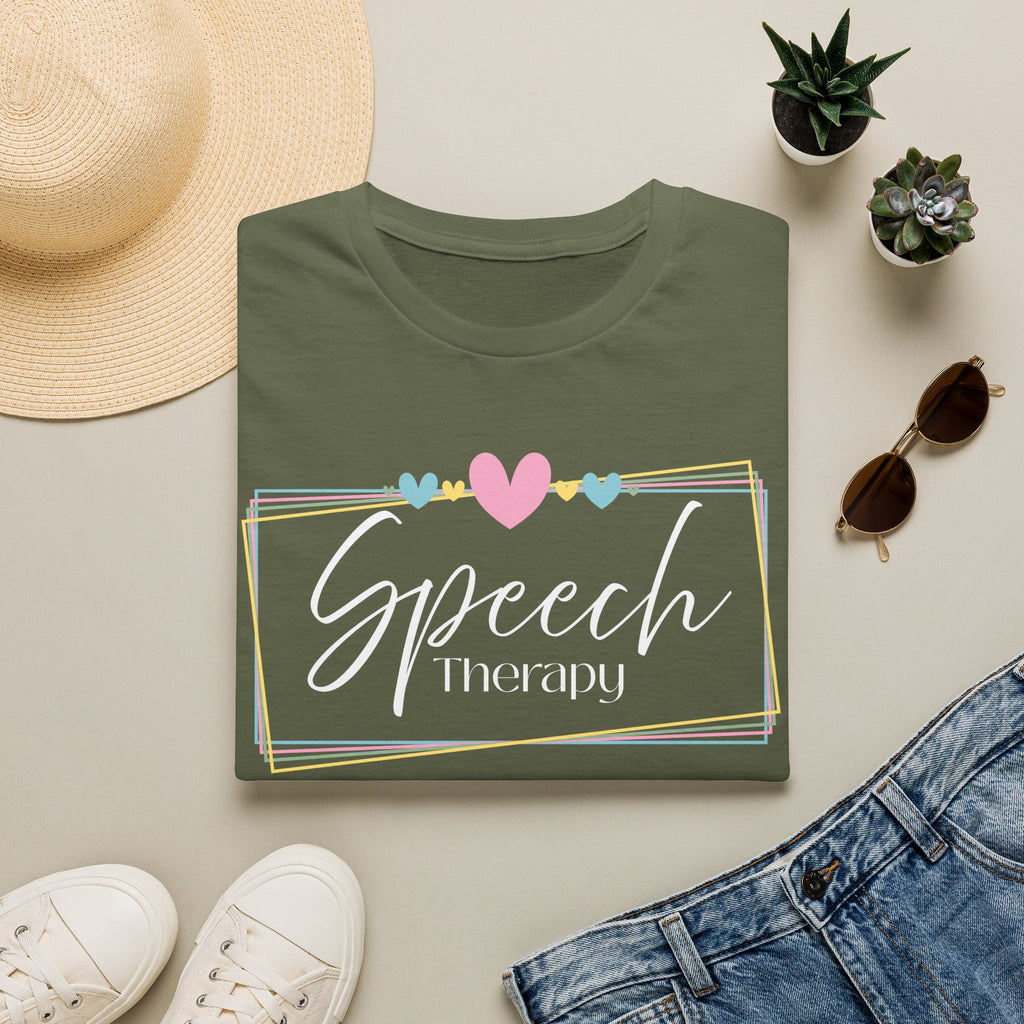 Speech Therapy Heart Frame T-Shirt 2
