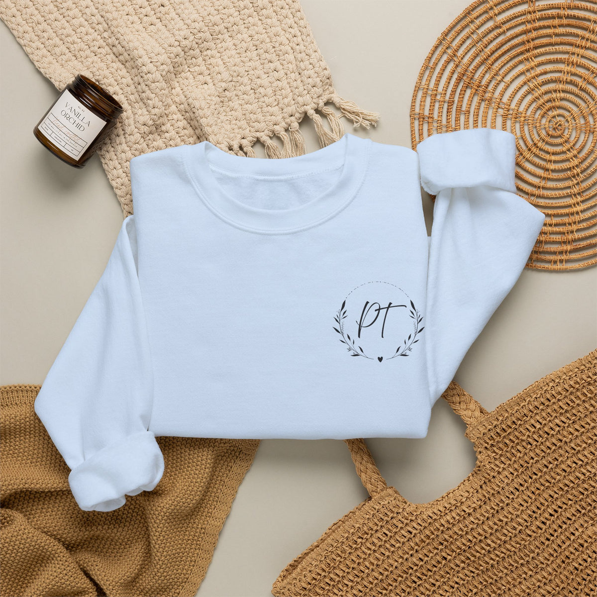 PT Left chest crewneck