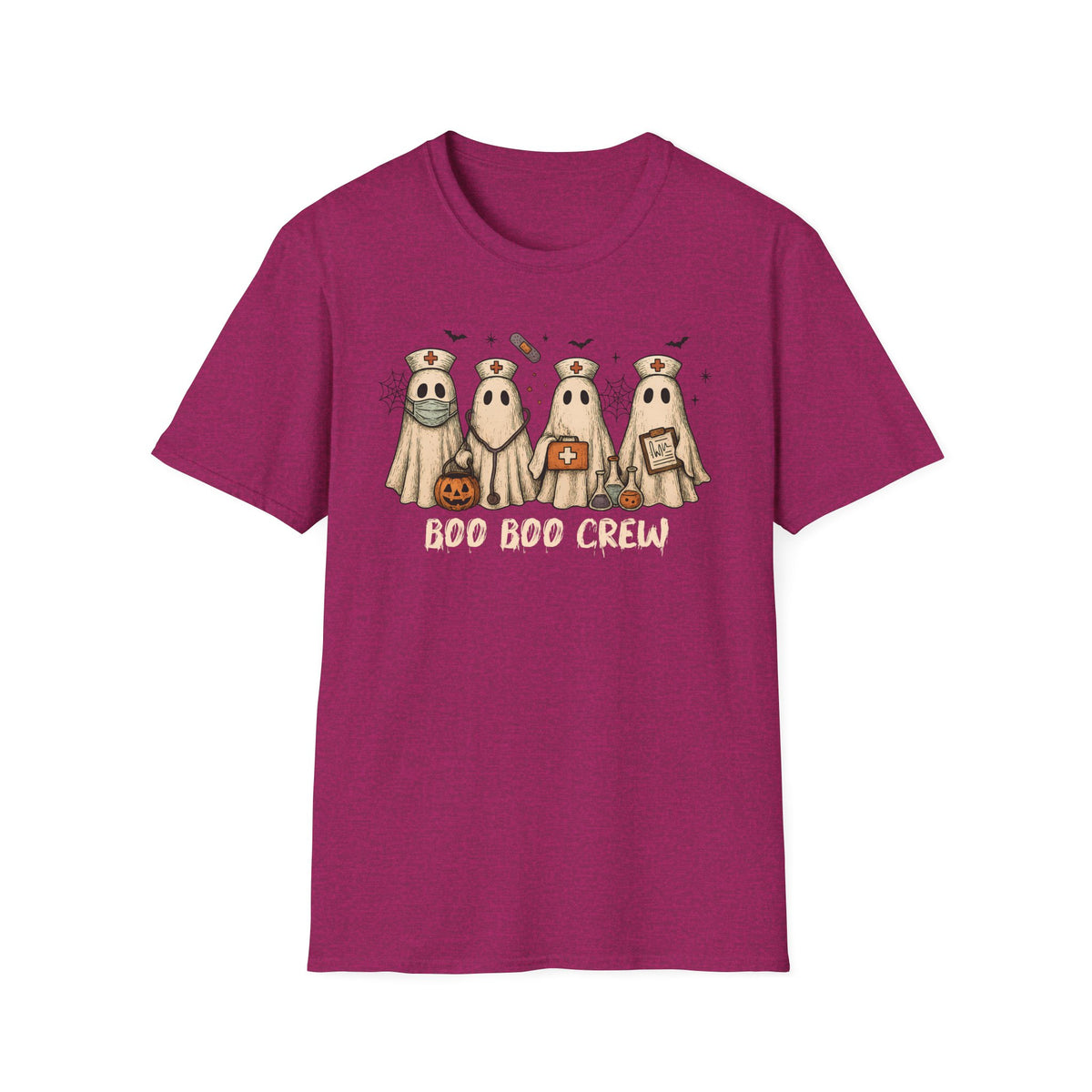 Nurse Boo Boo Crew White Halloween T‑Shirt