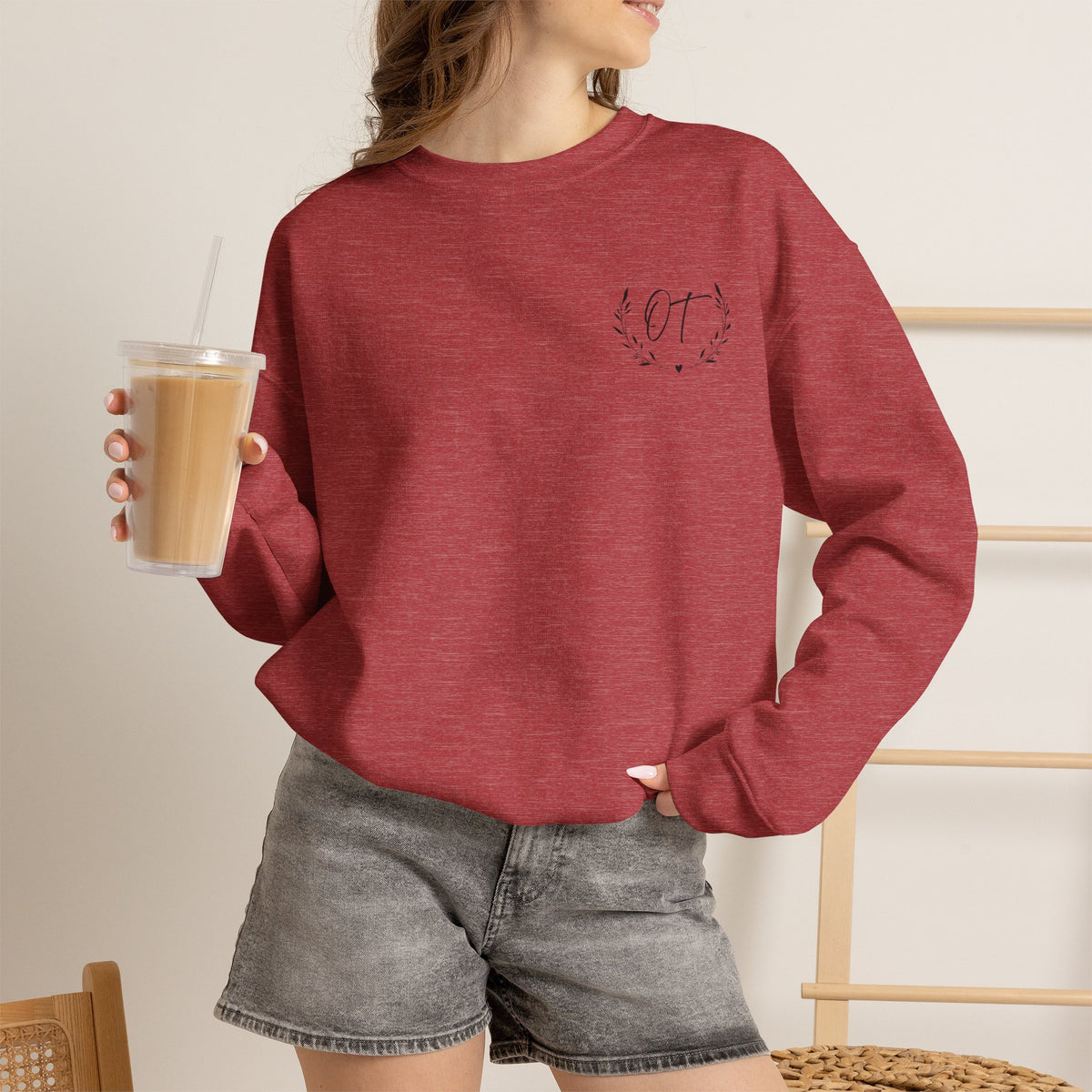 OT Crewneck left chest logo