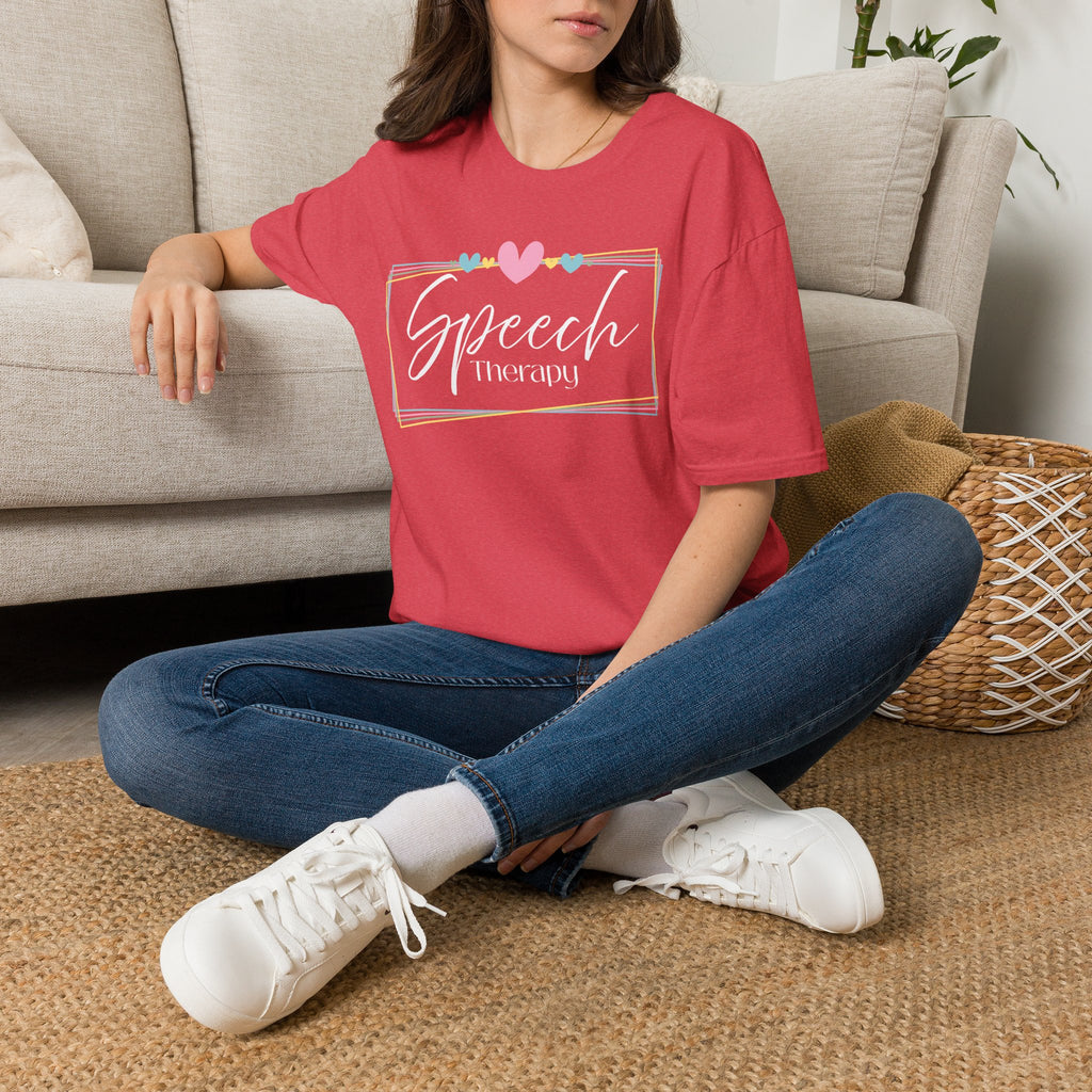 Speech Therapy Heart Frame T-Shirt 2