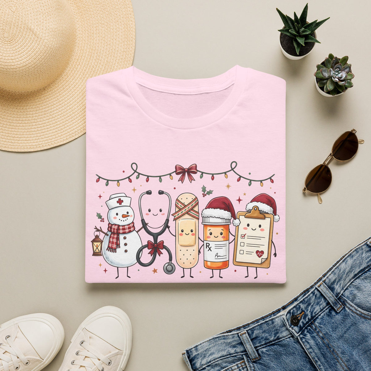 Nurse Christmas Hot Cocoa & Snacks T-Shirt