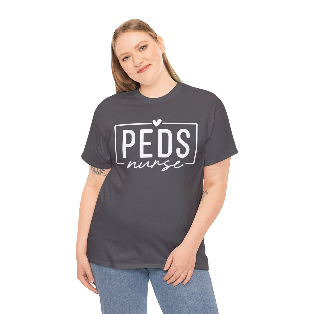 Peds Nurse T-Shirt with Heart Logo