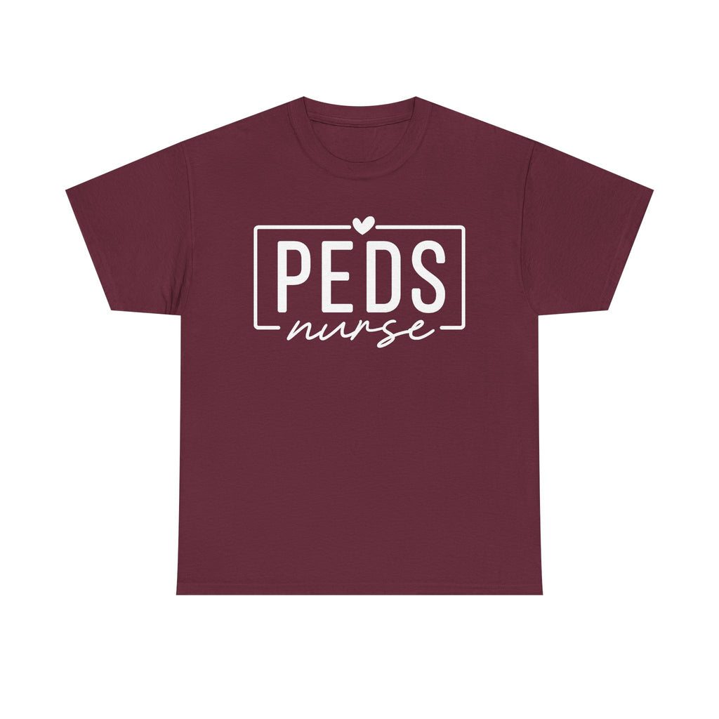 Peds Nurse T-Shirt with Heart Logo