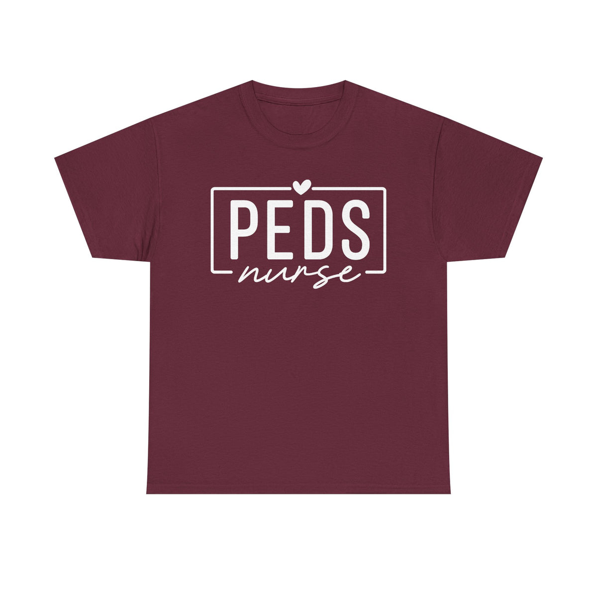 Peds Nurse T-Shirt with Heart Logo