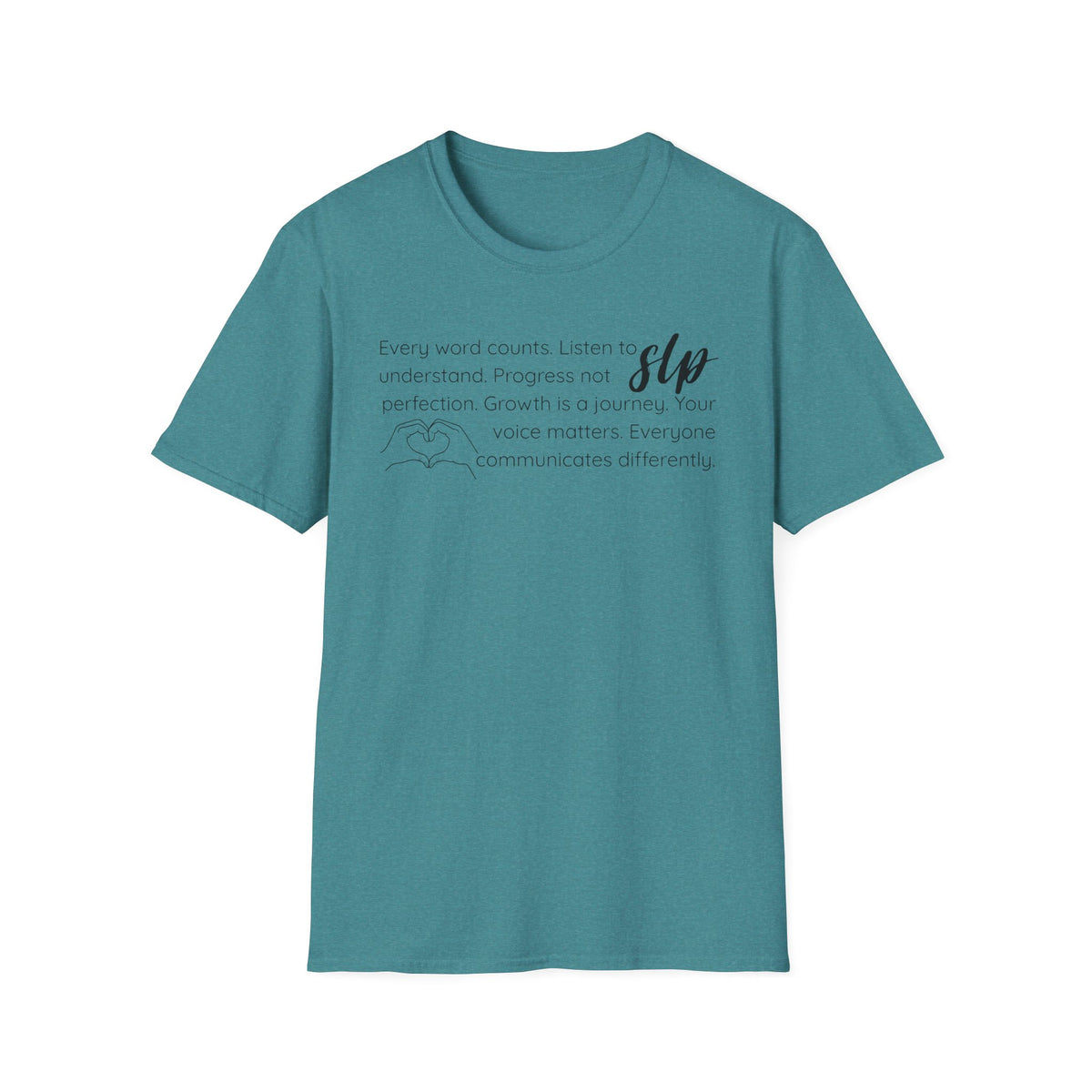 SLP t-shirt Growth.Progress.Communication.