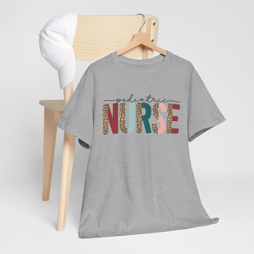RN Pediatric Tee — Colorful Leopard
