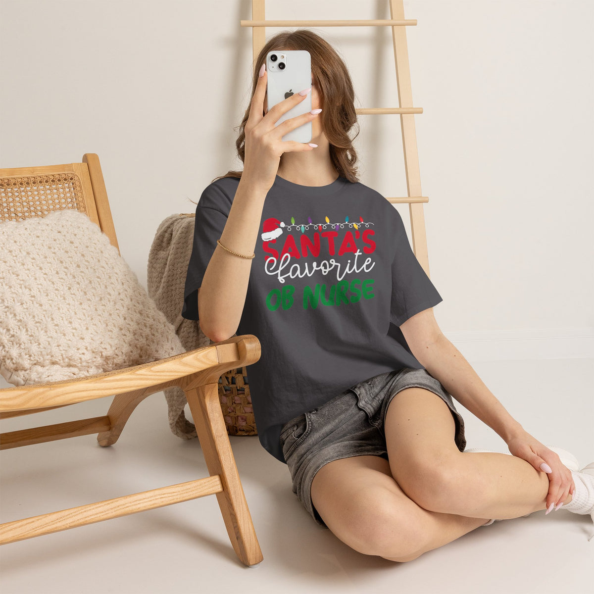 Santa’s Favorite OB Nurse Christmas Tee