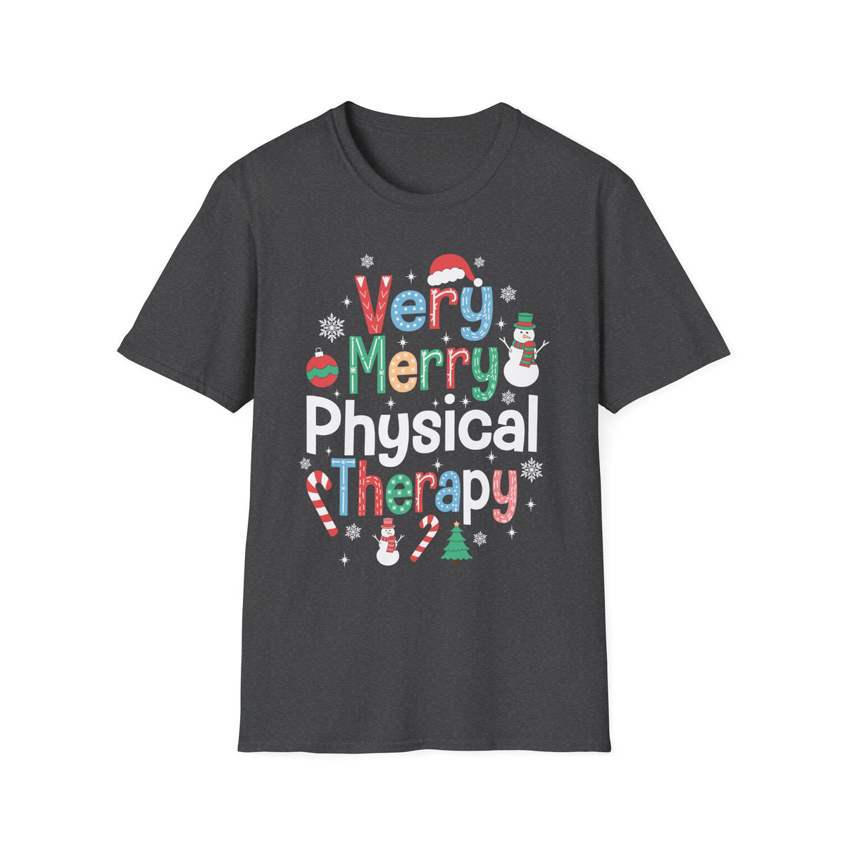 PT Very Merry Therapy Christmas T-Shirt