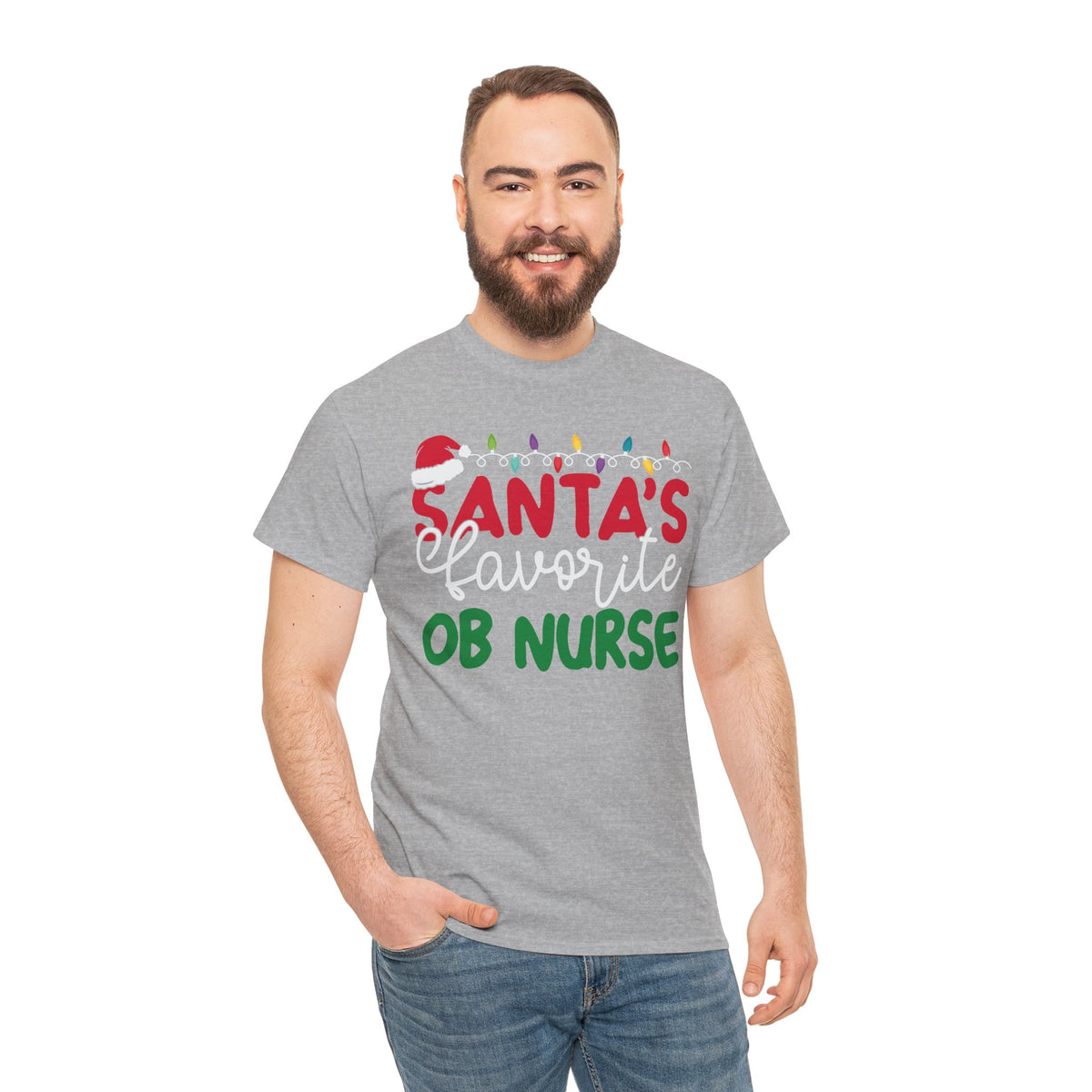 Santa’s Favorite OB Nurse Christmas Tee