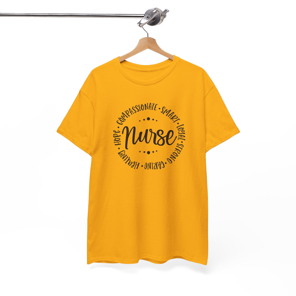 Nurse Circle Words T‑Shirt — Compassionate, Smart, Caring Nurse Tee