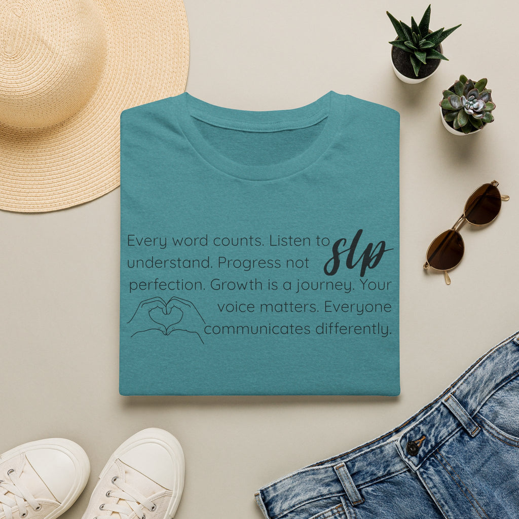 SLP t-shirt Growth.Progress.Communication.