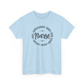 Nurse Circle Words T‑Shirt — Compassionate, Smart, Caring Nurse Tee