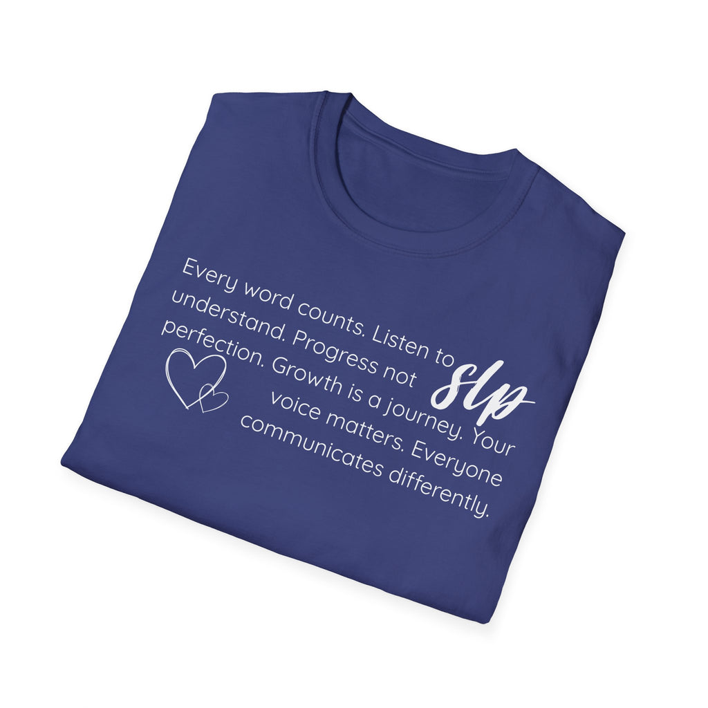 SLP t-shirt Growth.Progress.Communication.2