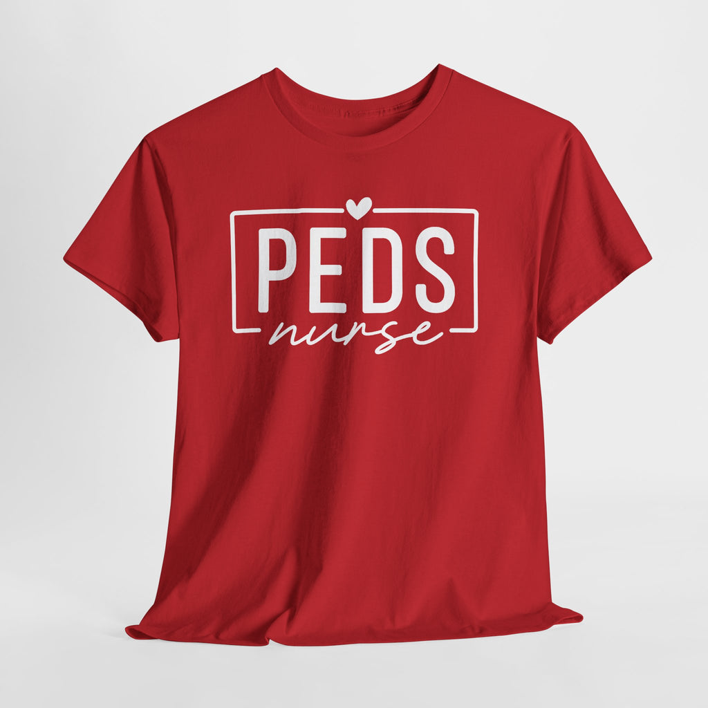 Peds Nurse T-Shirt with Heart Logo