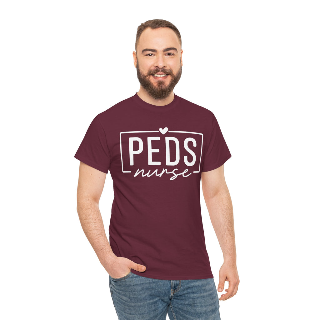 Peds Nurse T-Shirt with Heart Logo