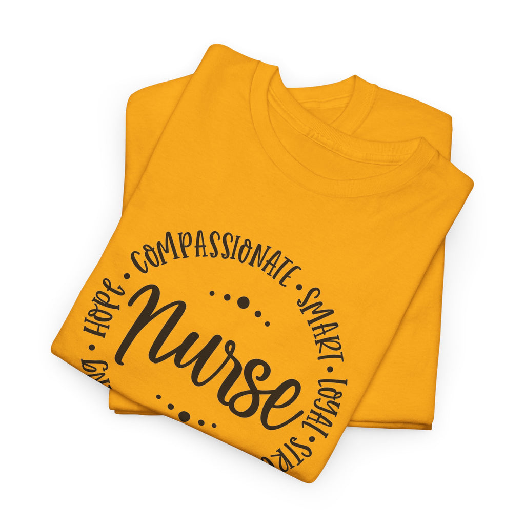 Nurse Circle Words T‑Shirt — Compassionate, Smart, Caring Nurse Tee