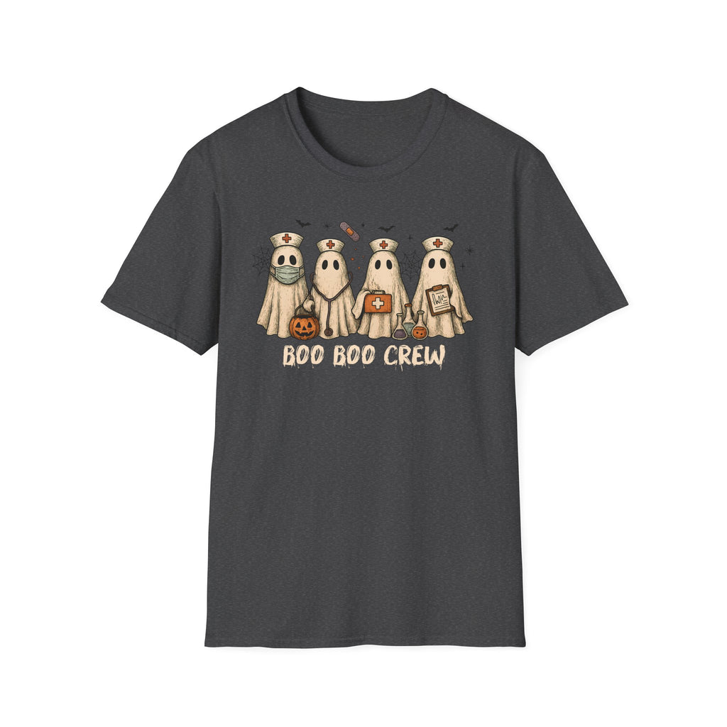 Nurse Boo Boo Crew White Halloween T‑Shirt