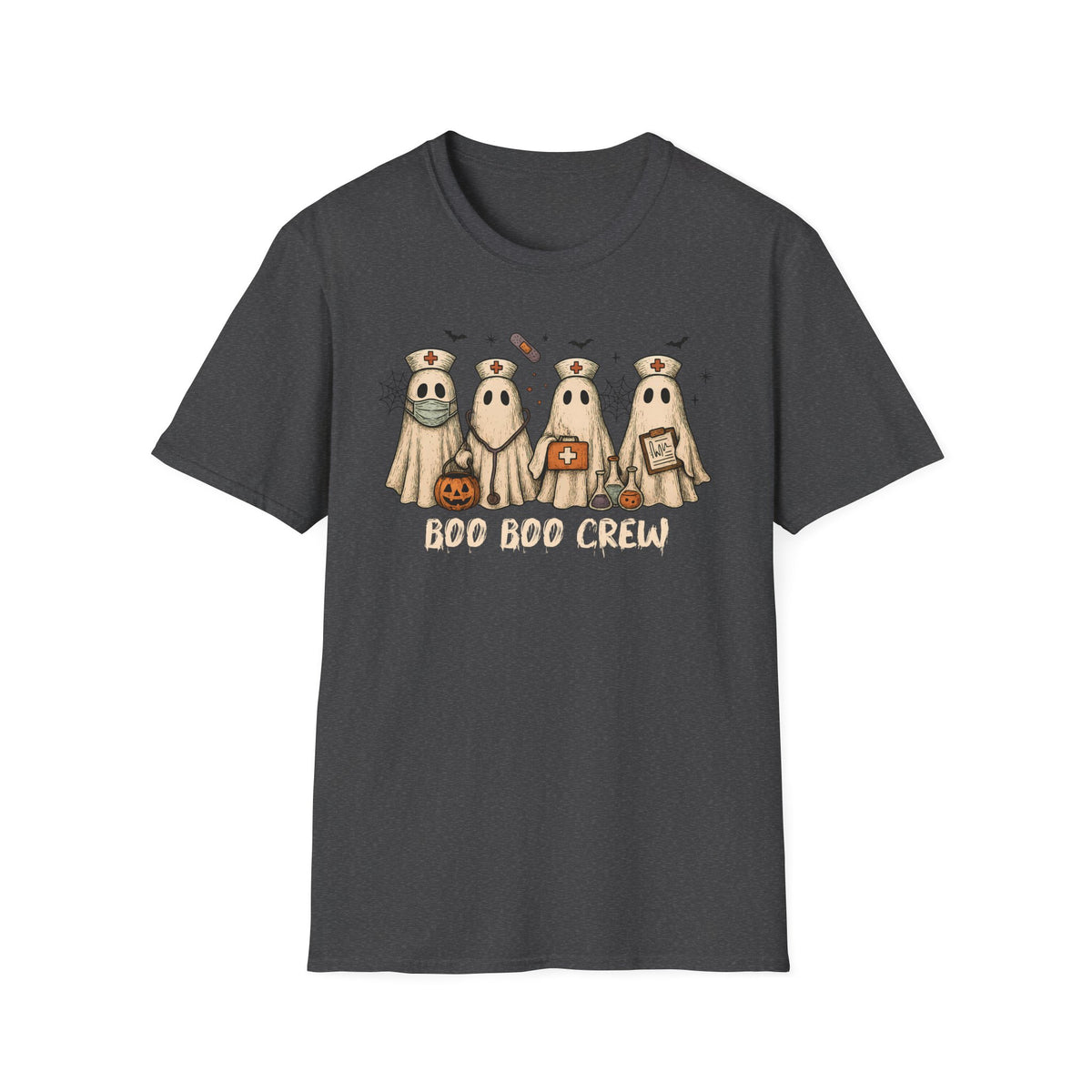 Nurse Boo Boo Crew White Halloween T‑Shirt