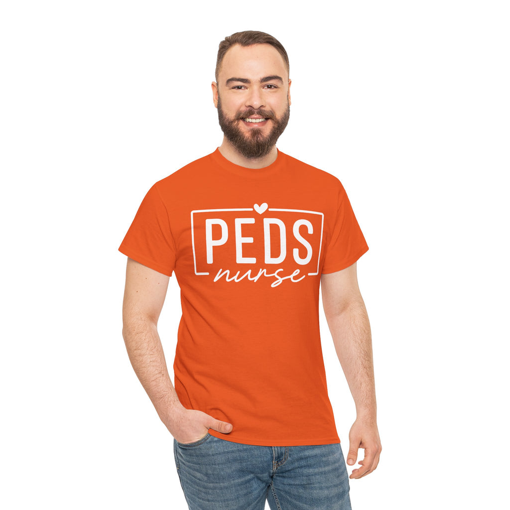 Peds Nurse T-Shirt with Heart Logo