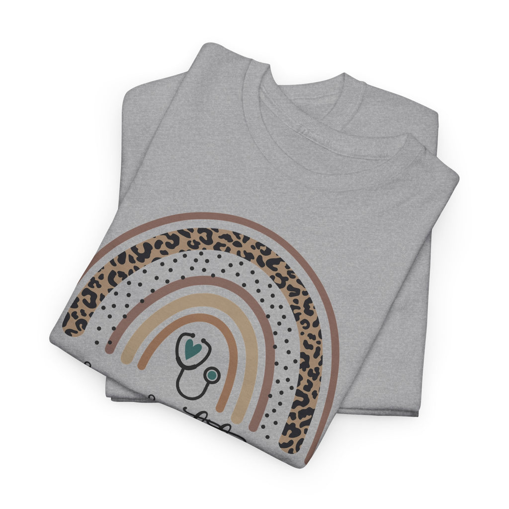 Nurse Practitioner Rainbow T-Shirt — Boho Stethoscope Tee for Nurses