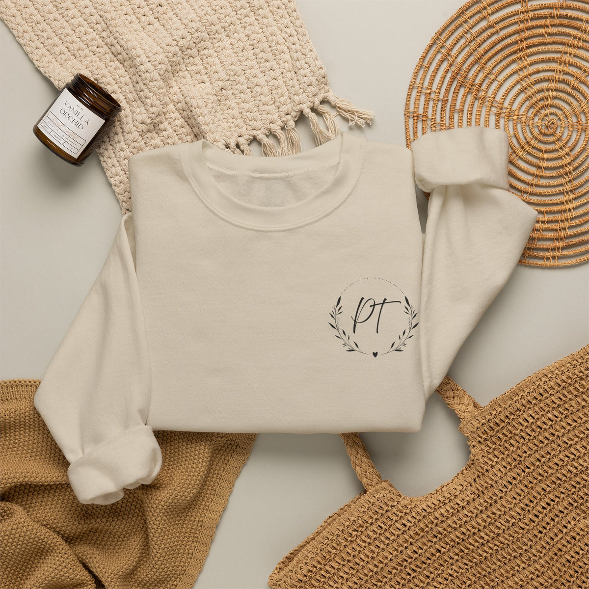 PT Left chest crewneck