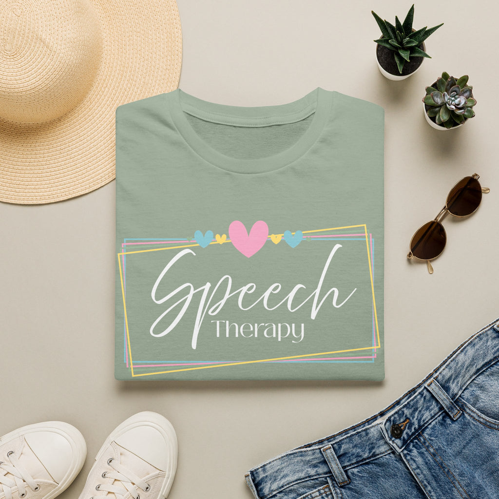 Speech Therapy Heart Frame T-Shirt 2