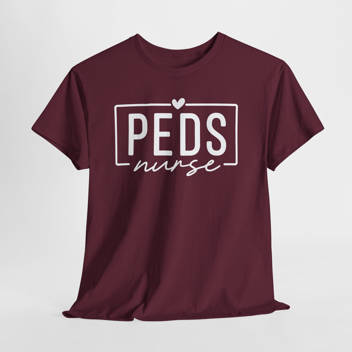 Peds Nurse T-Shirt with Heart Logo