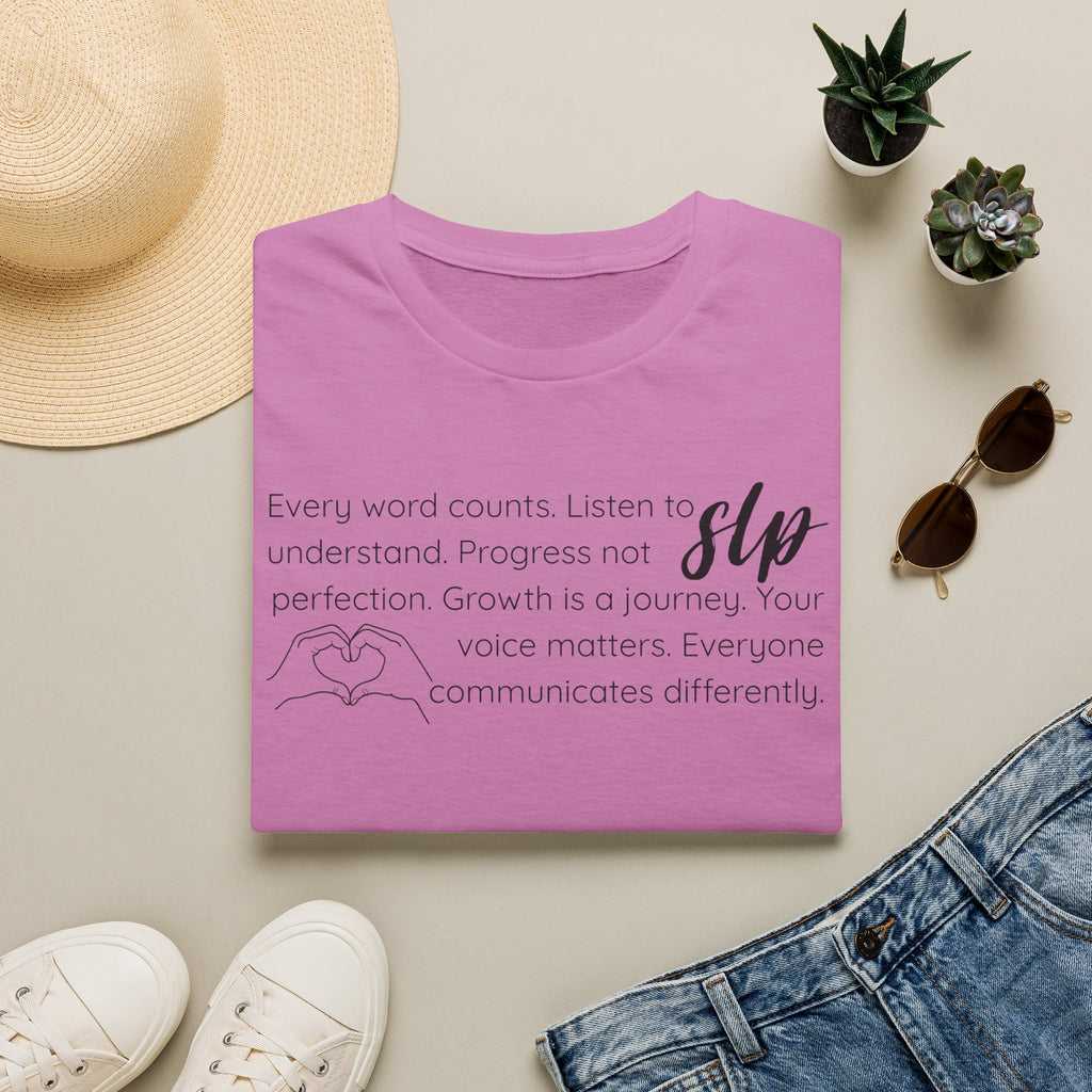 SLP t-shirt Growth.Progress.Communication.