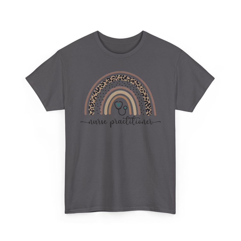 Nurse Practitioner Rainbow T-Shirt — Boho Stethoscope Tee for Nurses