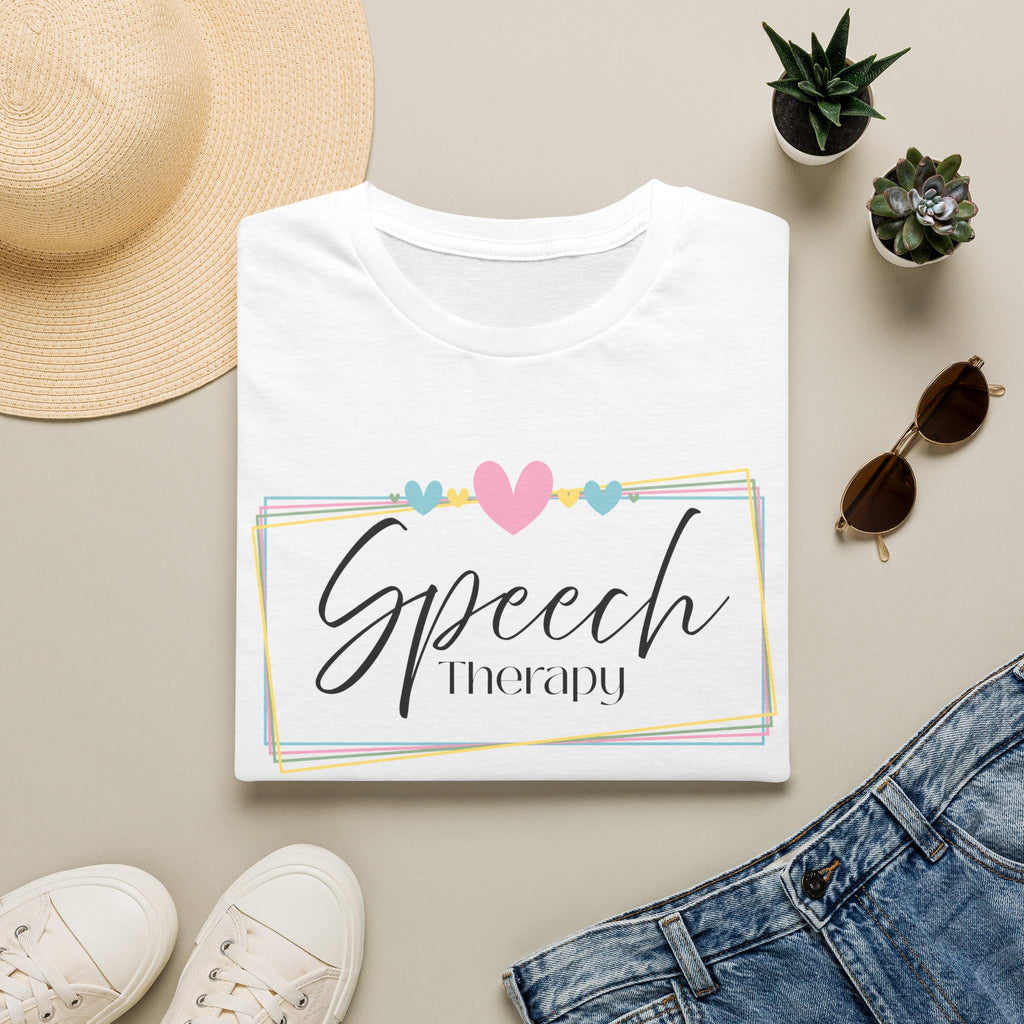 Speech Therapy Heart Frame T-Shirt