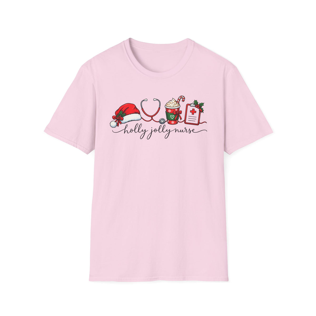 Nurse Christmas T-Shirt — "Holly Jolly Nurse"