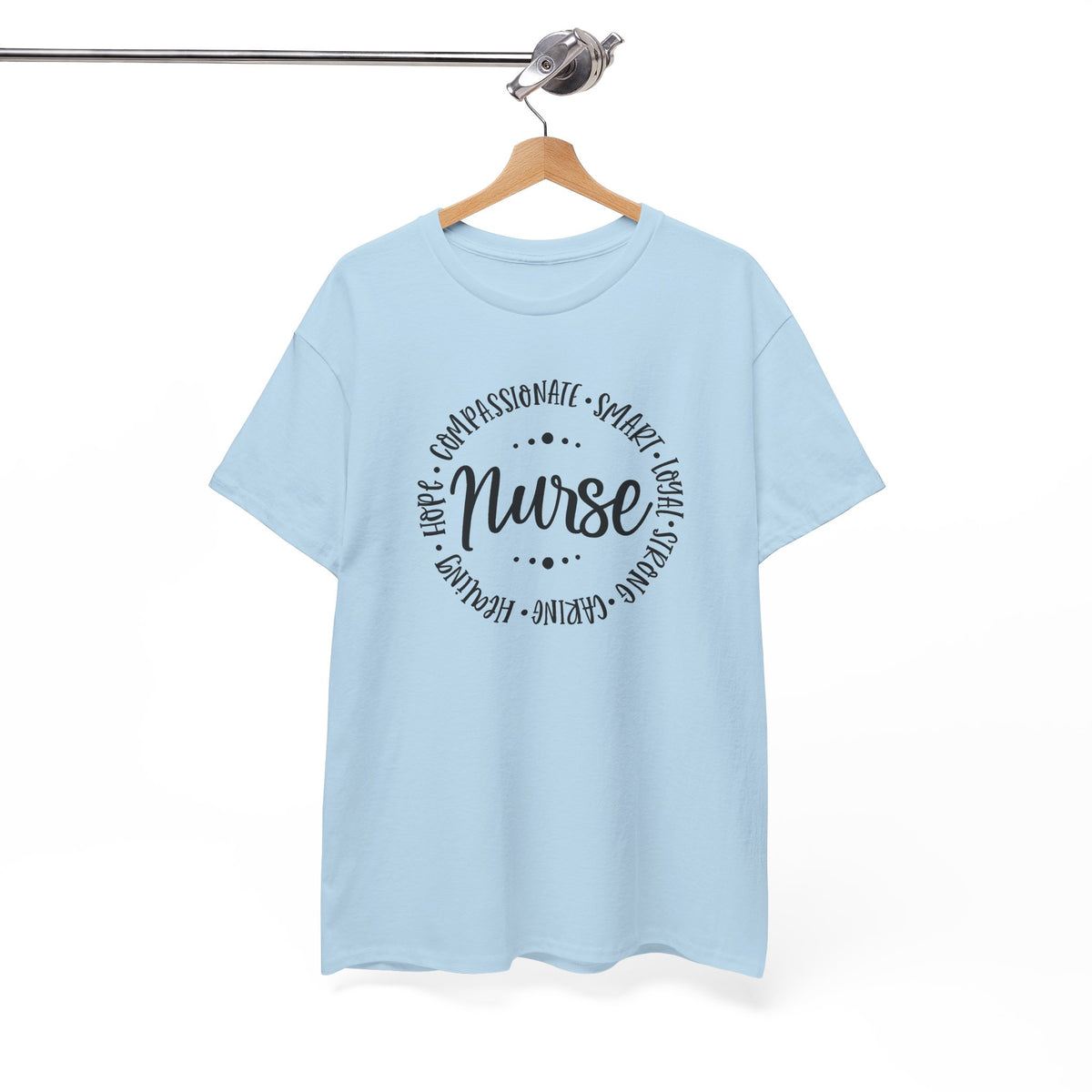 Nurse Circle Words T‑Shirt — Compassionate, Smart, Caring Nurse Tee