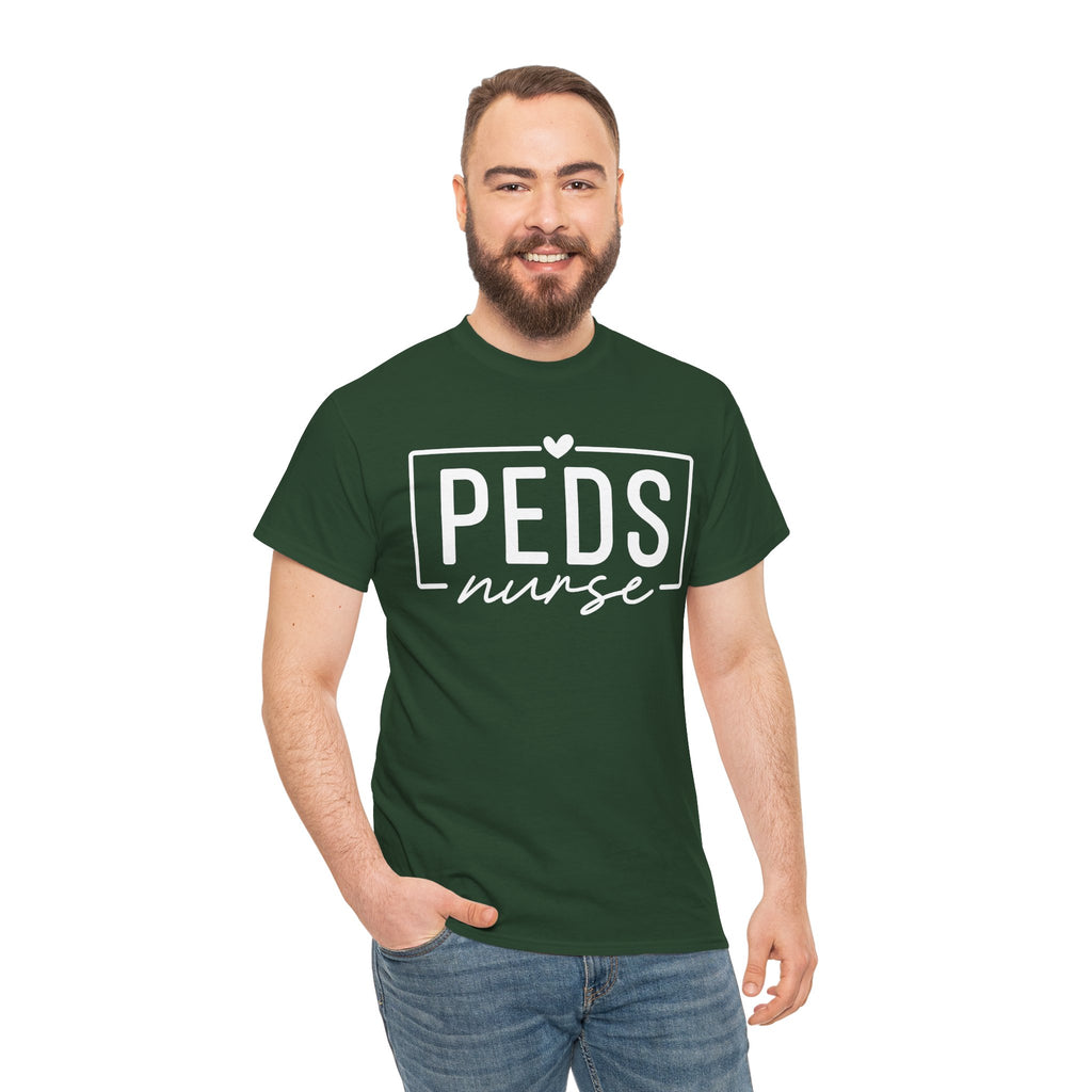 Peds Nurse T-Shirt with Heart Logo