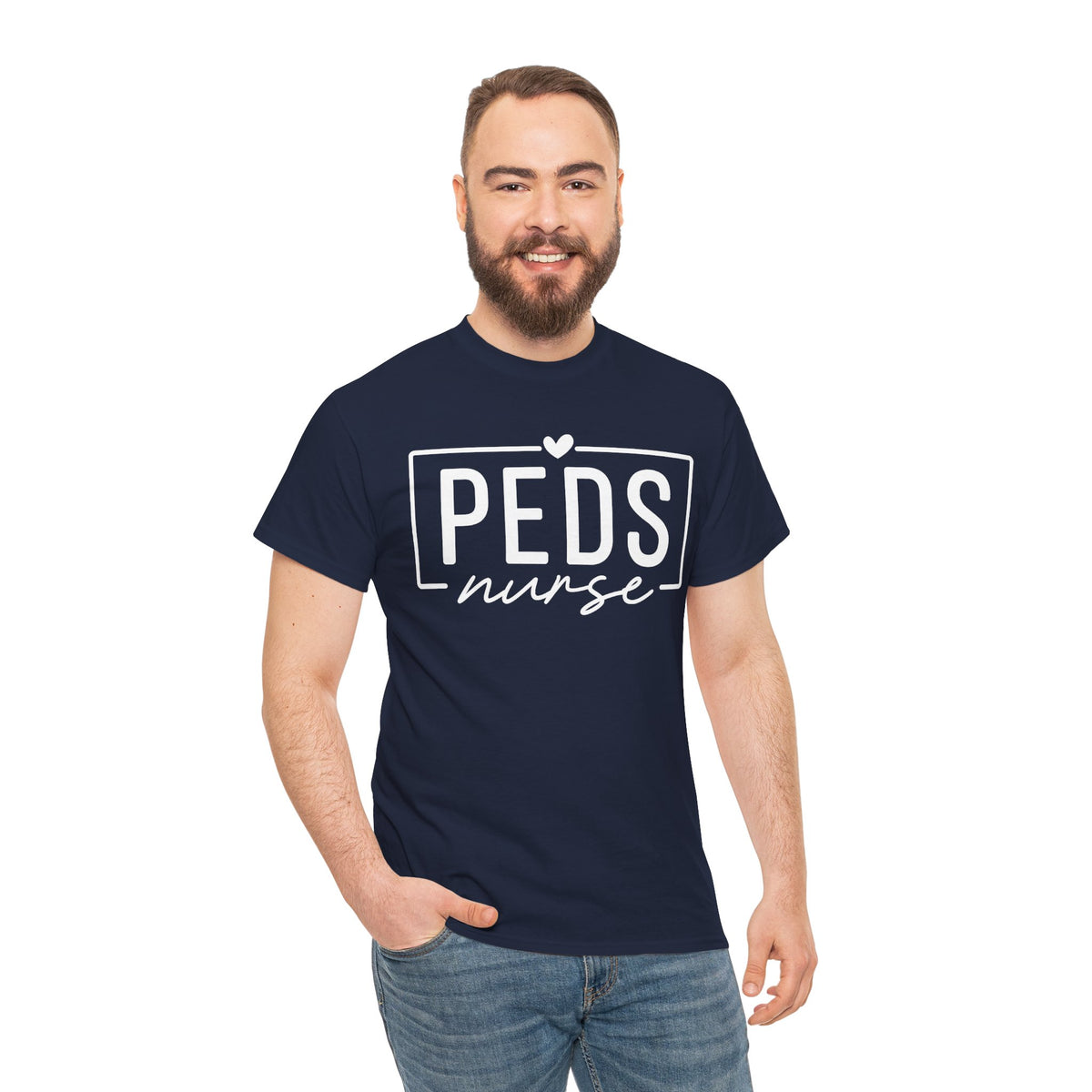 Peds Nurse T-Shirt with Heart Logo