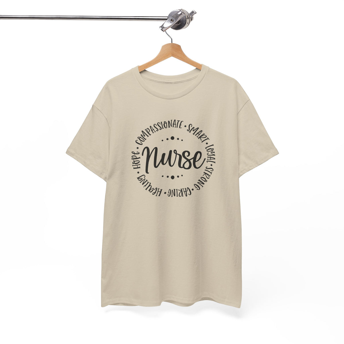 Nurse Circle Words T‑Shirt — Compassionate, Smart, Caring Nurse Tee