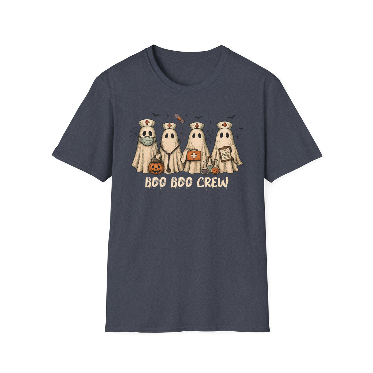 Nurse Boo Boo Crew White Halloween T‑Shirt