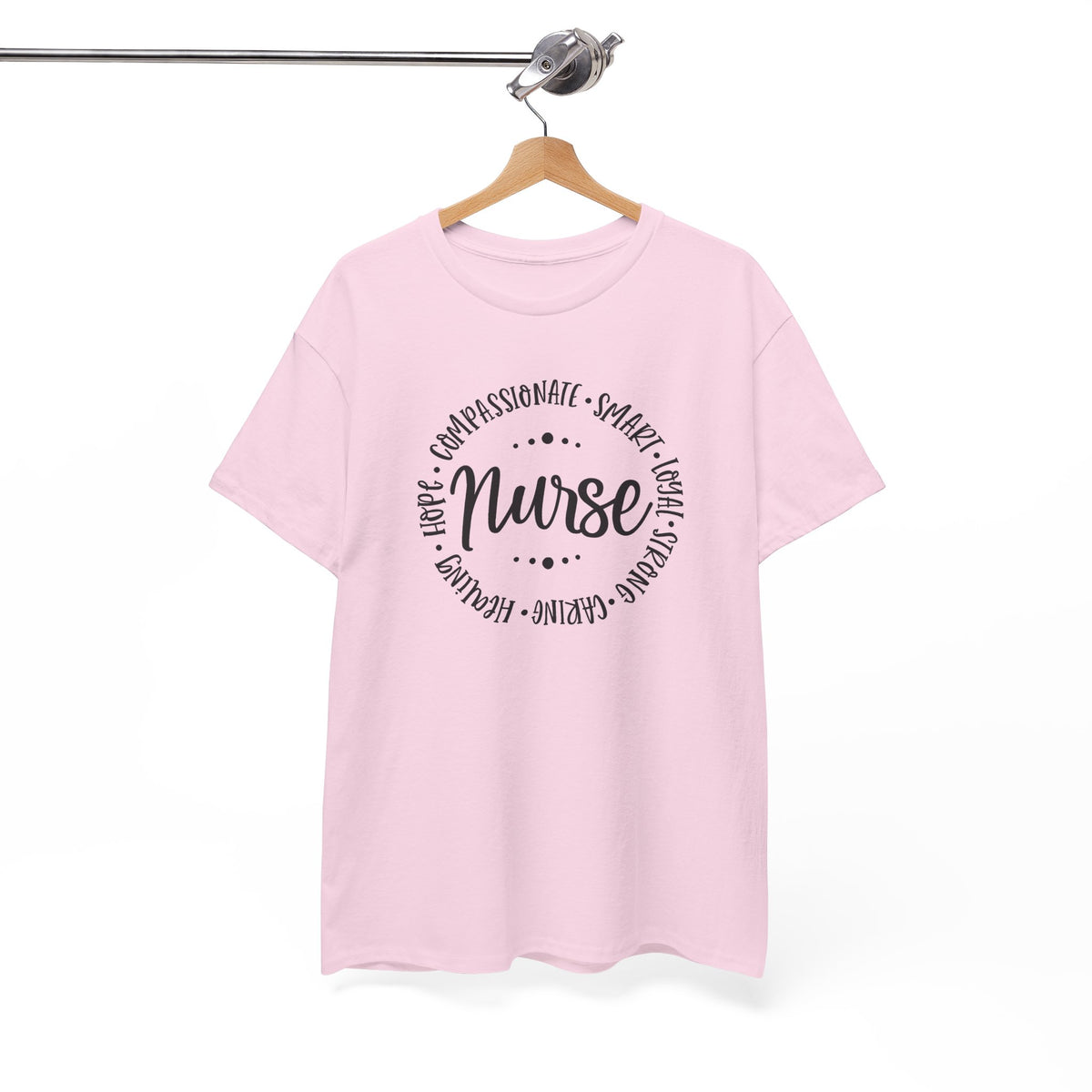 Nurse Circle Words T‑Shirt — Compassionate, Smart, Caring Nurse Tee
