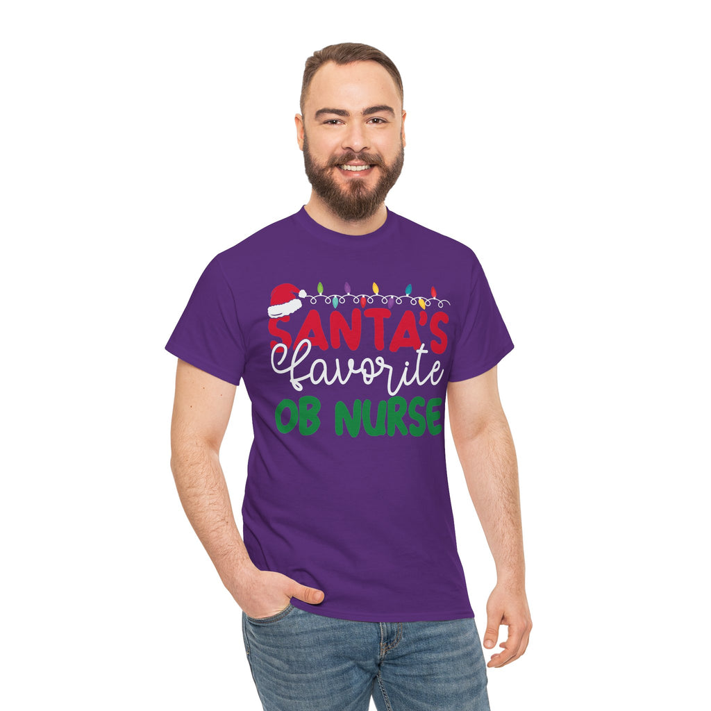 Santa’s Favorite OB Nurse Christmas Tee