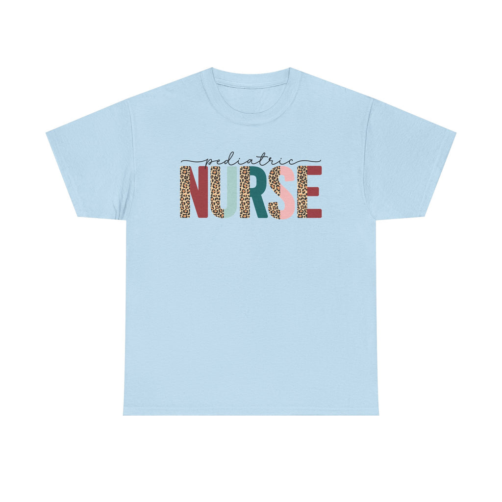 RN Pediatric Tee — Colorful Leopard