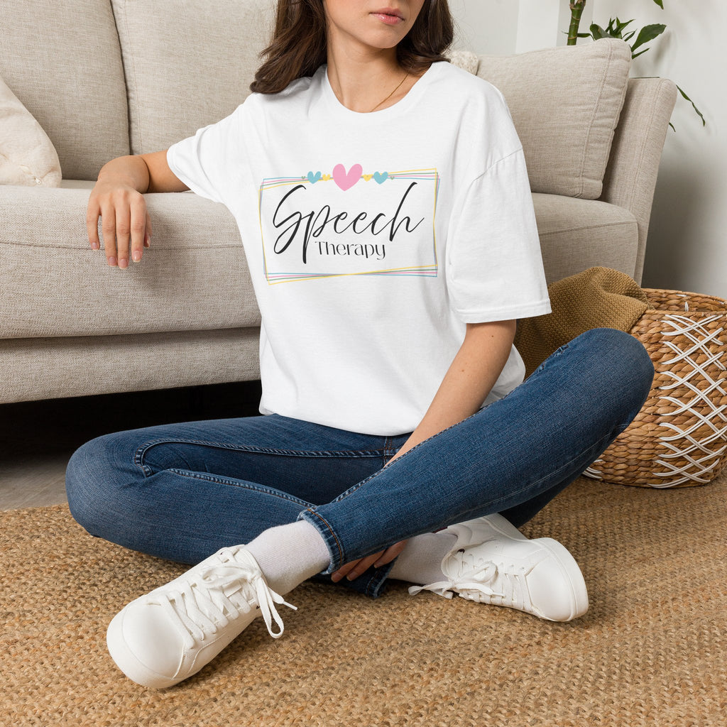 Speech Therapy Heart Frame T-Shirt