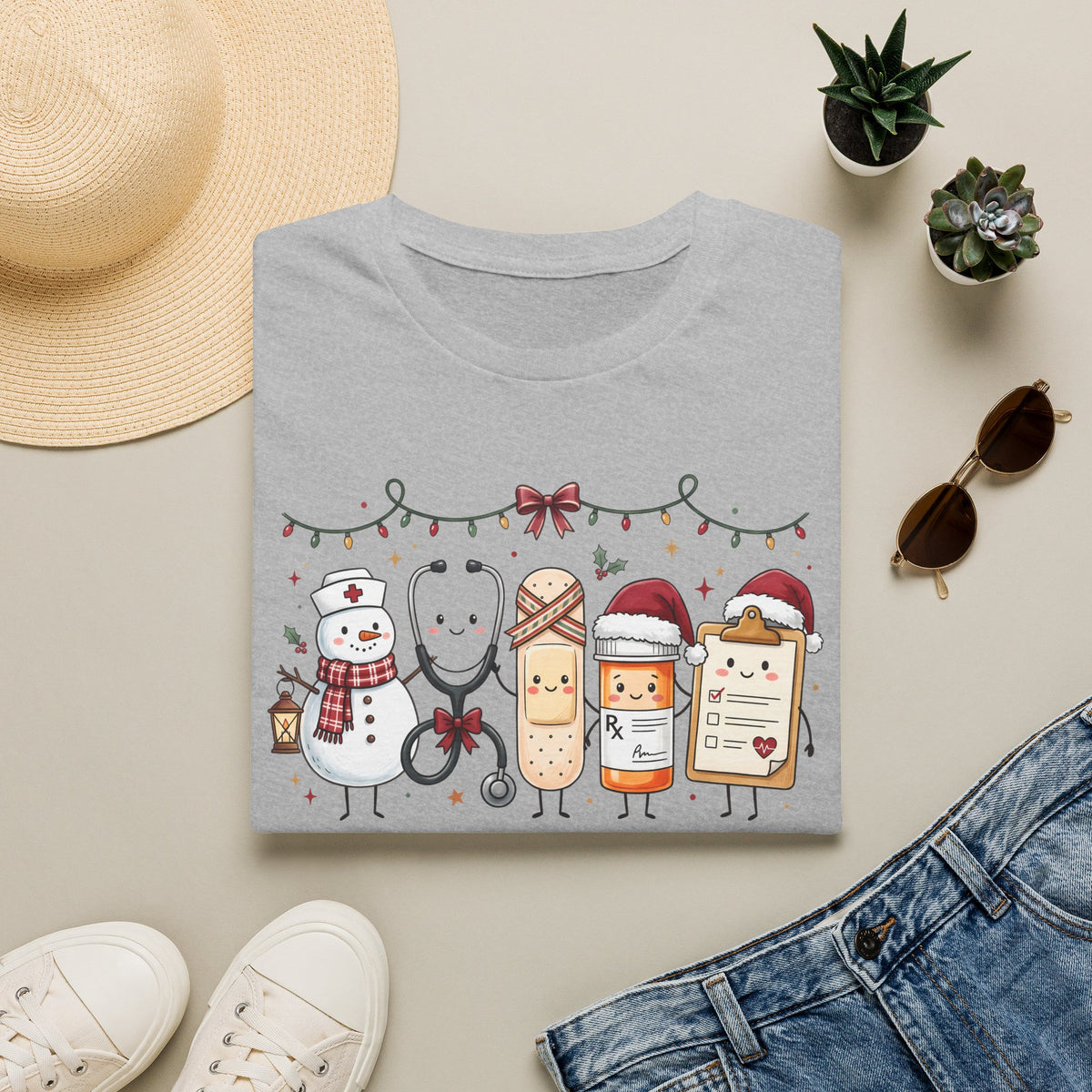 Nurse Christmas Hot Cocoa & Snacks T-Shirt