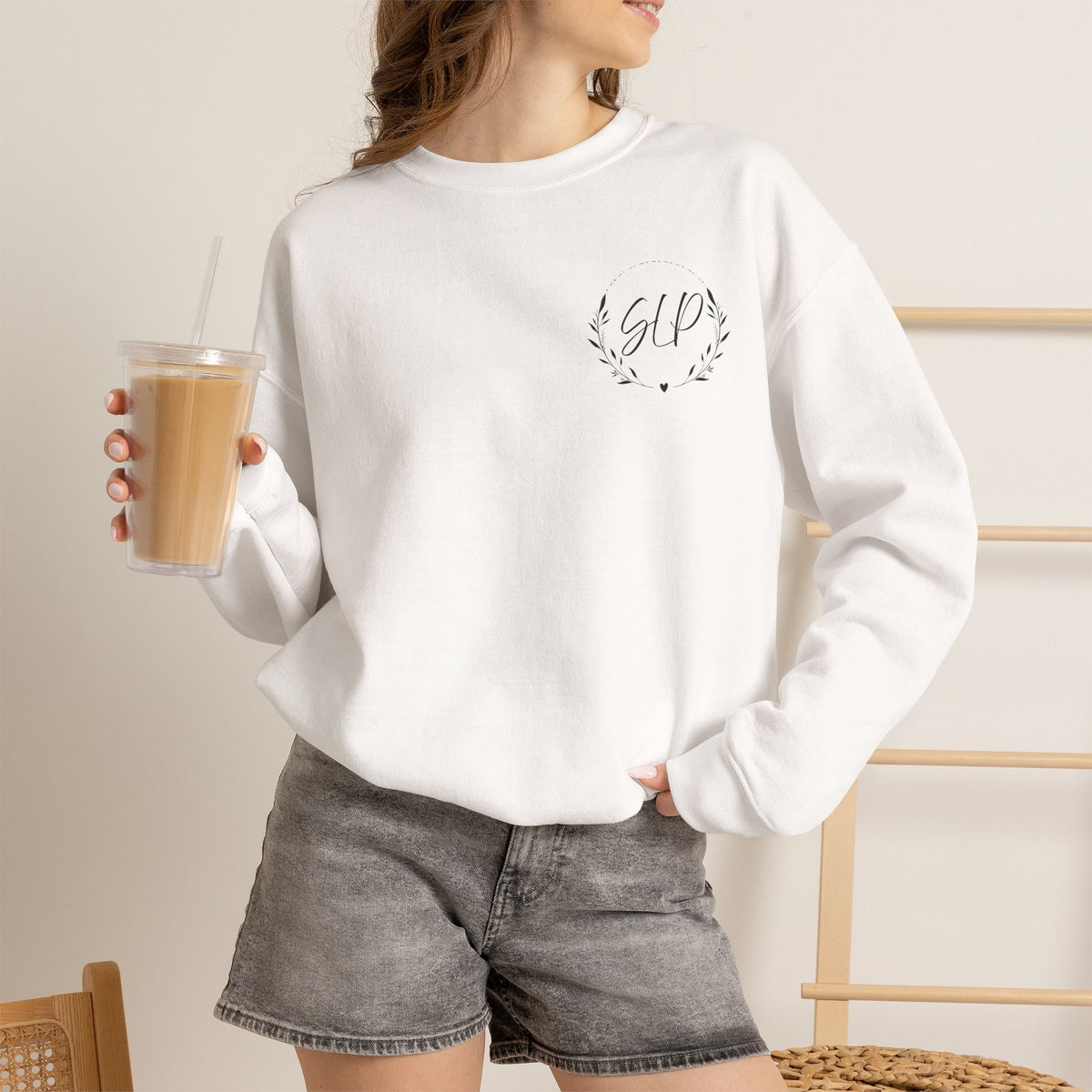 SLP Left chest crewneck