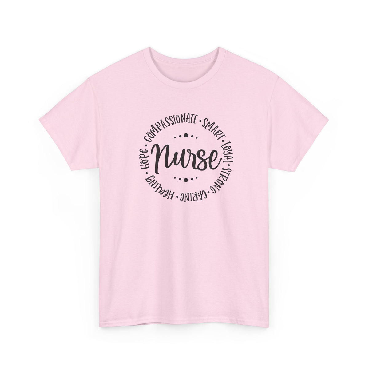 Nurse Circle Words T‑Shirt — Compassionate, Smart, Caring Nurse Tee