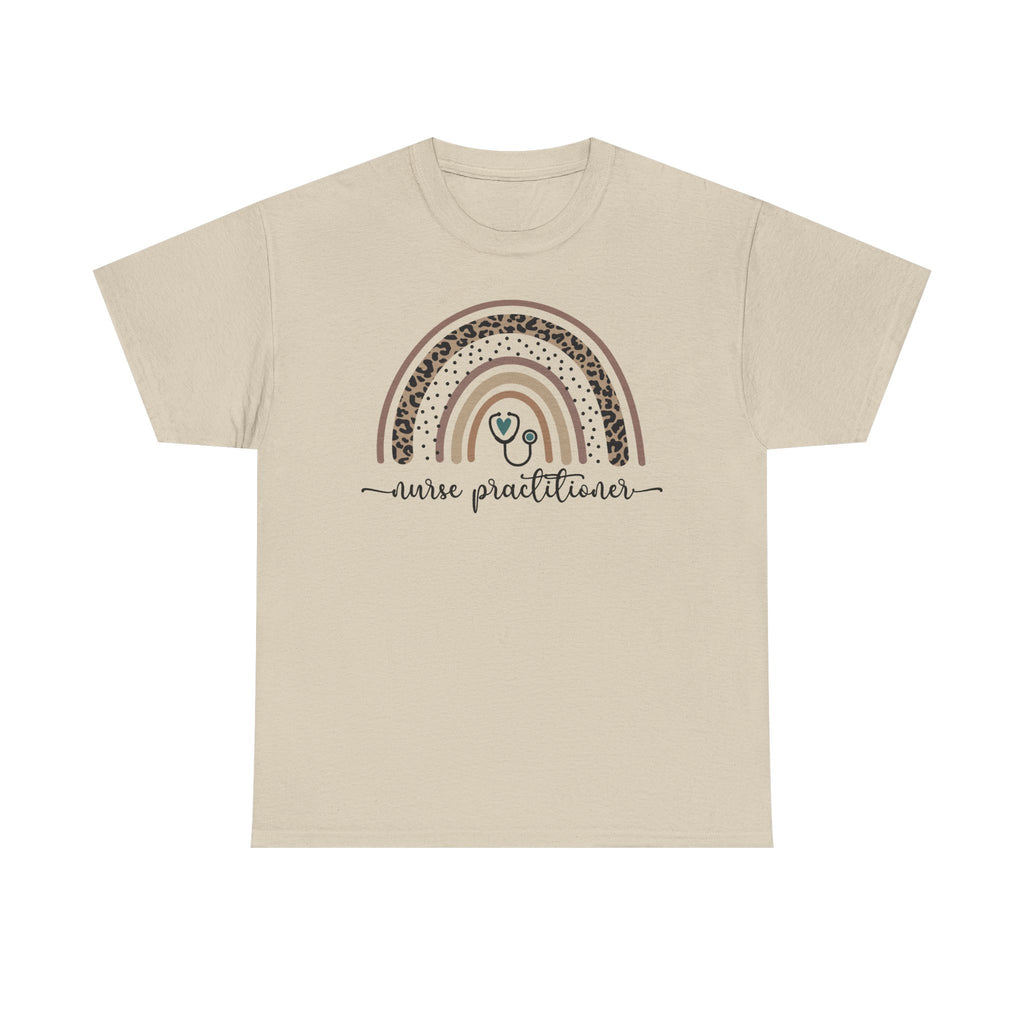 Nurse Practitioner Rainbow T-Shirt — Boho Stethoscope Tee for Nurses